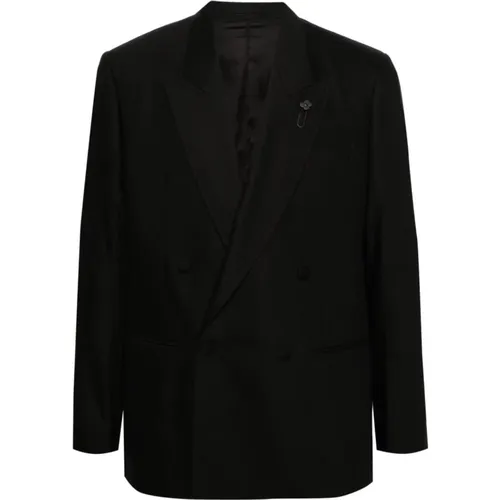 Wool-Linen Jacket , male, Sizes: XL, M, L - Lardini - Modalova