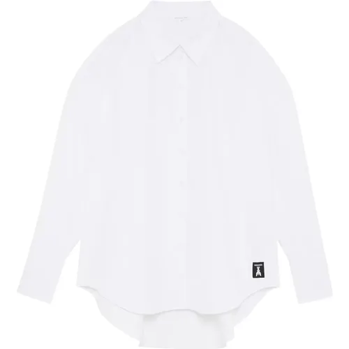 Hemd Essential Baumwoll-Overshirt , Damen, Größe: L - PATRIZIA PEPE - Modalova