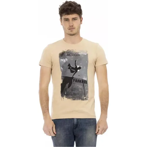 Cotton Round Neck T-Shirt , male, Sizes: 2XL, L, M - Trussardi - Modalova