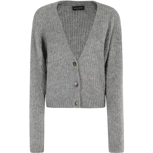 Boucle English Cardigan , Damen, Größe: M - Roberto Collina - Modalova