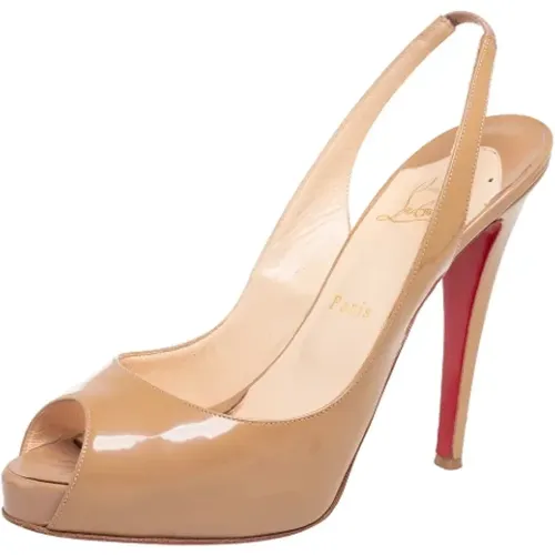 Pre-owned Leather sandals , female, Sizes: 7 UK - Christian Louboutin Pre-owned - Modalova