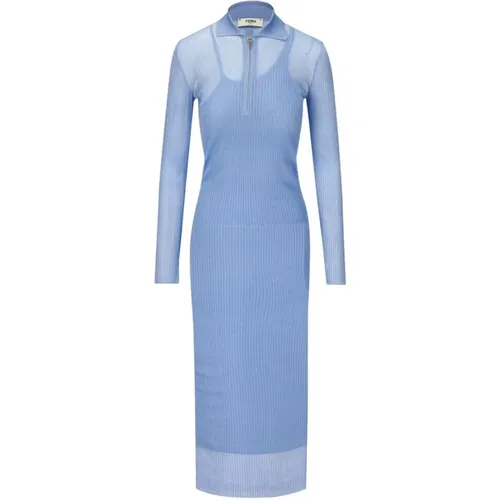 Silk Dress , female, Sizes: XS - Fendi - Modalova