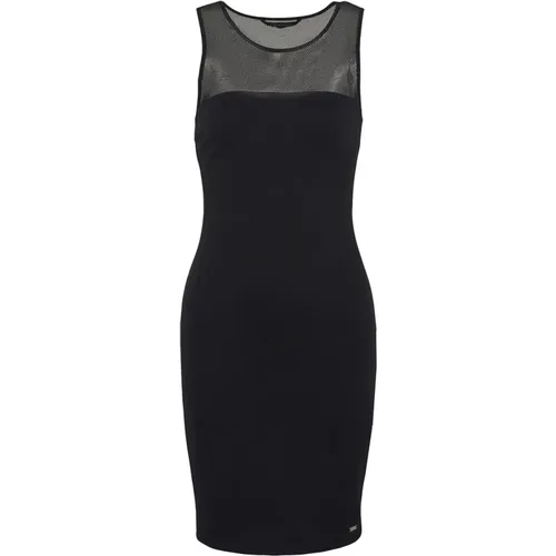 Schwarzes Mini Kleid , Damen, Größe: M - Armani Exchange - Modalova