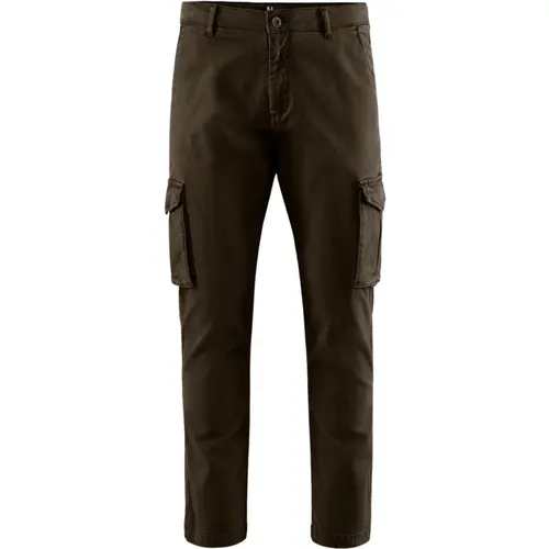 Stretch Cotton Gabardine Cargo Pants , male, Sizes: W33, W31, W34 - BomBoogie - Modalova