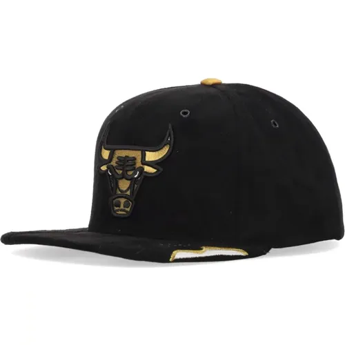 Chicago Bulls NBA Snapback Kappe Schwarz/Gold - Mitchell & Ness - Modalova