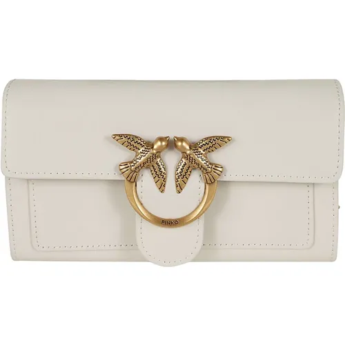 Wallet Love Birds Diamond Cut , female, Sizes: ONE SIZE - pinko - Modalova