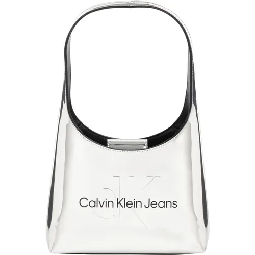 Plain Shoulder Bag with Logo , female, Sizes: ONE SIZE - Calvin Klein Jeans - Modalova