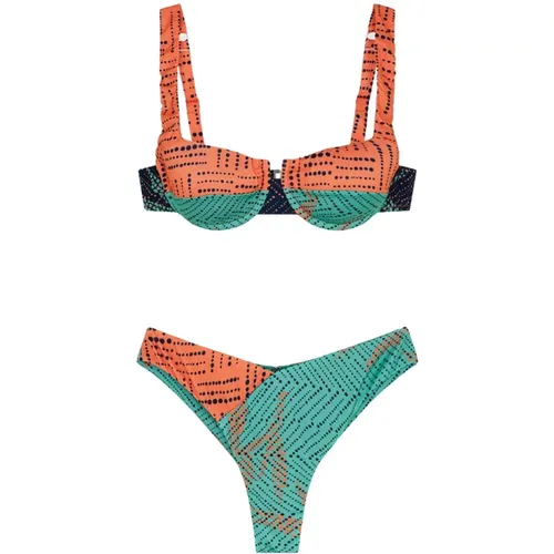 Exotisches Bikini-Set mit Gepolstertem Oberteil , Damen, Größe: L - Me-Fui - Modalova