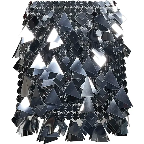 Skirts Silver , female, Sizes: XS - Paco Rabanne - Modalova