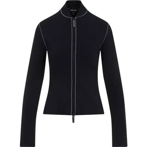 Blaue Jacke Stilvoll Elegant - Giorgio Armani - Modalova