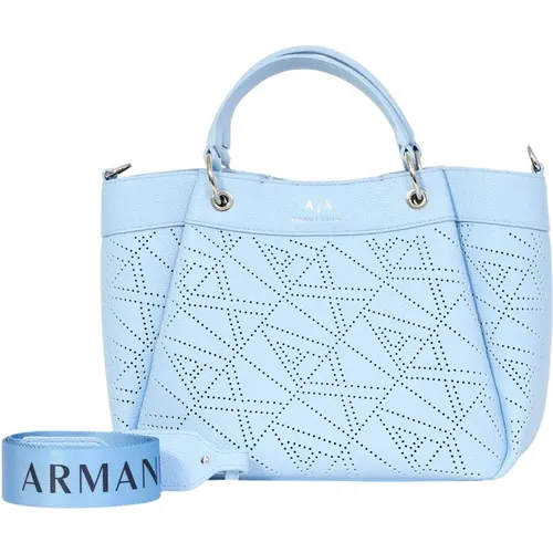 Hammered Shopper Bag , female, Sizes: ONE SIZE - Armani Exchange - Modalova
