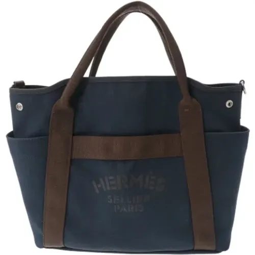 Pre-owned Stoff schultertasche - Hermès Vintage - Modalova