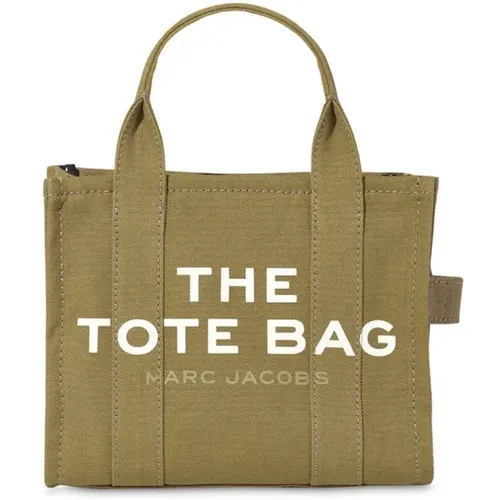 Militärgrüne Tote Tasche mit Weißen Buchstaben - Marc Jacobs - Modalova