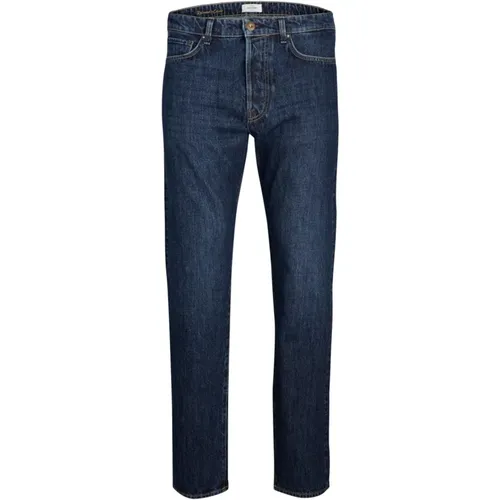 Slim-Fit Baumwoll Jeans , Herren, Größe: W31 L32 - jack & jones - Modalova