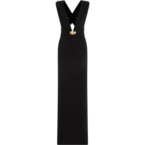 Evening Dress V-Neck Draped , female, Sizes: XS - Tom Ford - Modalova