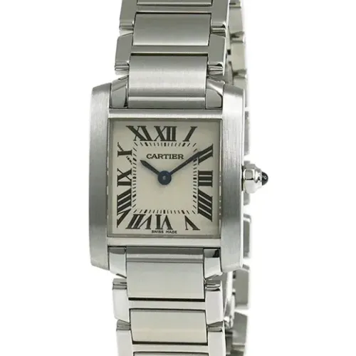 Pre-owned Stainless Steel watches , female, Sizes: ONE SIZE - Cartier Vintage - Modalova