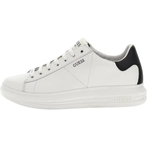 Gemischte Leder Vibo Sneakers - Jeans , Herren, Größe: 43 EU - Guess - Modalova