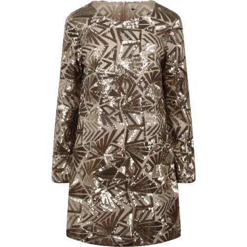 Geometric Sequin Mini Dress , female, Sizes: S, M - P.a.r.o.s.h. - Modalova