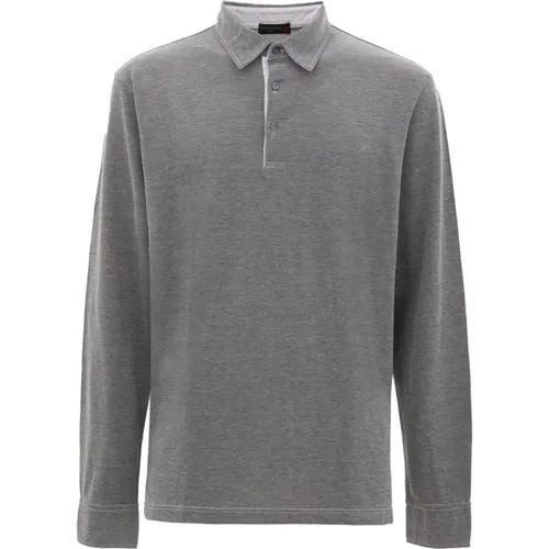 Long Sleeve Polo Shirt , male, Sizes: L - Corneliani - Modalova