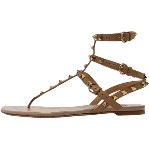 Pre-owned Leather sandals , female, Sizes: 6 UK - Valentino Vintage - Modalova