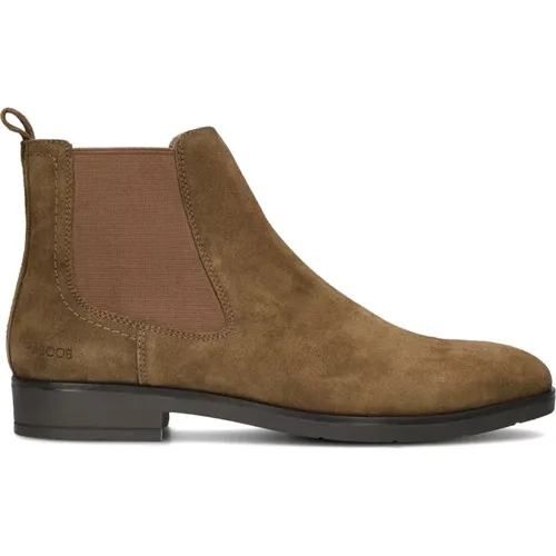 Camel Wildleder Chelsea Boots für Herren , Herren, Größe: 46 EU - Haboob - Modalova