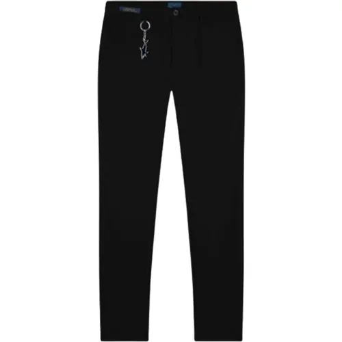 Dynamische Stretch-Chino-Hose in Schwarz , Herren, Größe: 2XL - PAUL & SHARK - Modalova