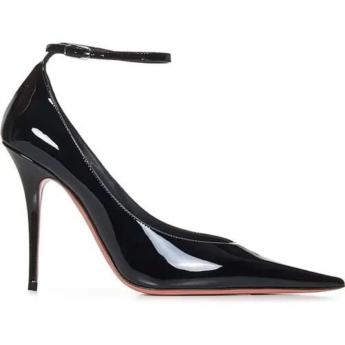 Patent Leather Ankle Strap Pumps , female, Sizes: 6 UK, 7 UK, 3 UK, 4 UK, 5 UK - Amina Muaddi - Modalova