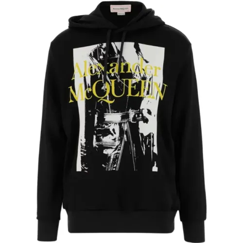 Logo Print Hooded Sweatshirt , male, Sizes: S, M - alexander mcqueen - Modalova