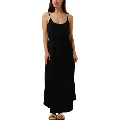 Schwarzes Midi Kleid Stilvoll Vielseitig , Damen, Größe: M - Penn&Ink N.Y - Modalova