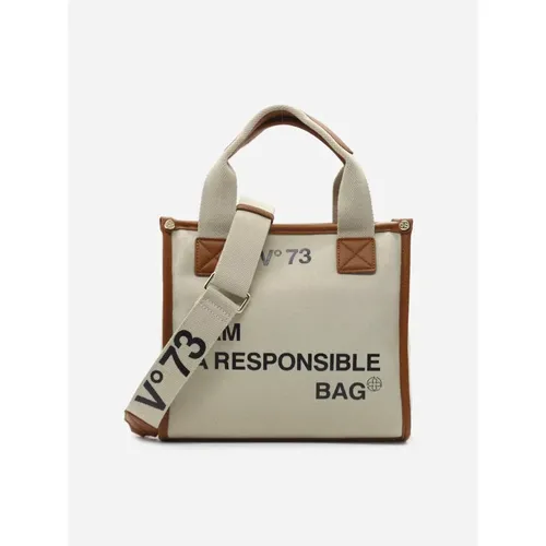 Canvas Eco-Leather Bags , female, Sizes: ONE SIZE - V73 - Modalova