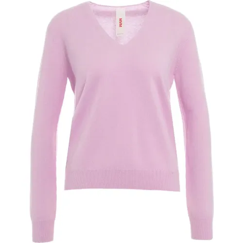 Rosa Kaschmir Strickpullover Aw24 , Damen, Größe: S - MVM - Modalova