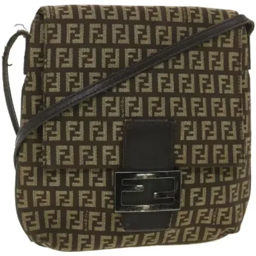Pre-owned canvas Fendi shoulder bag , female, Sizes: ONE SIZE - Fendi Vintage - Modalova