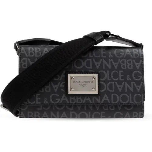 Schultertasche mit Logo - Dolce & Gabbana - Modalova