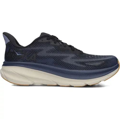 Blaue Textil-Sneakers Clifton 9 , Herren, Größe: 42 2/3 EU - Hoka One One - Modalova