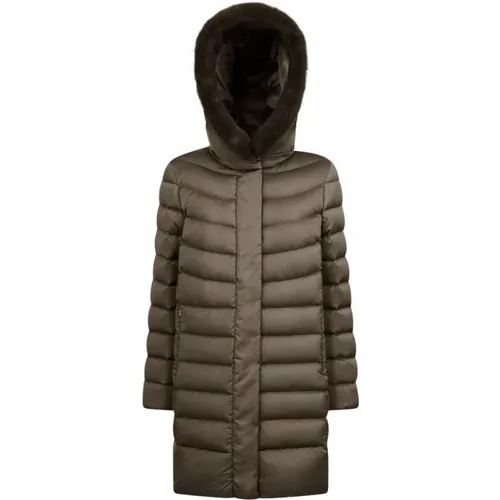 Stylischer Winter Daunenmantel,Schicke Daunenjacke für Frauen,Stilvolle Daunenjacke für Frauen - Geox - Modalova