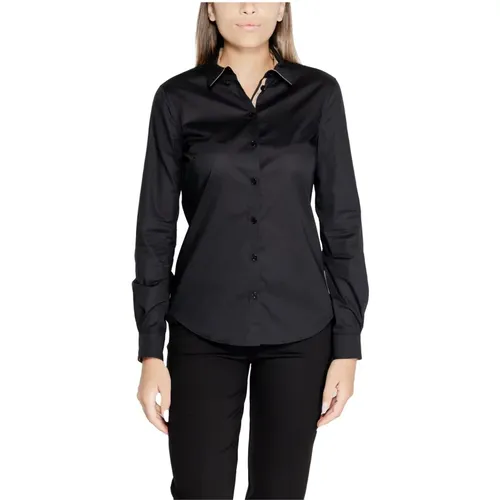 Schwarzes Einfarbiges Langarmshirt für Frauen - Alviero Martini 1a Classe - Modalova