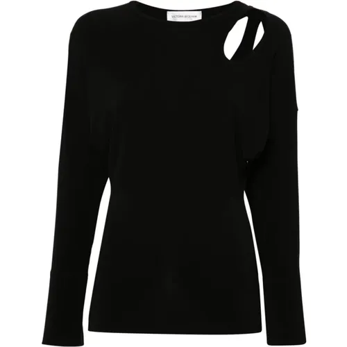 Asymmetric Twist Top , female, Sizes: 3XS, 2XS, XS - Victoria Beckham - Modalova