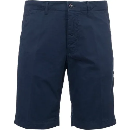 Blaue Baumwoll-Bermuda-Shorts , Herren, Größe: S - Aspesi - Modalova