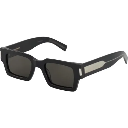 Slim Rectangle Sunglasses - , unisex, Sizes: L - Saint Laurent - Modalova