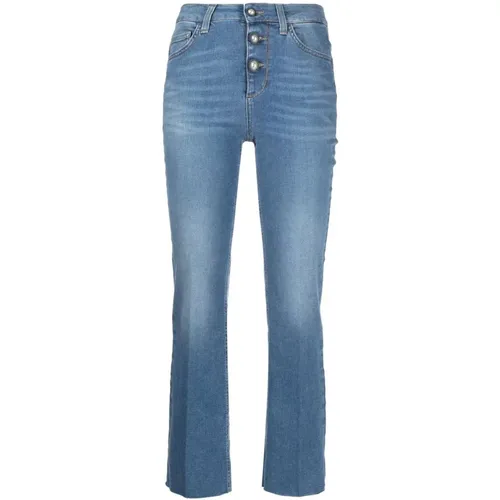 Mid-Rise Slim-Fit Cropped Jeans , female, Sizes: W31, W26, W27 - Liu Jo - Modalova