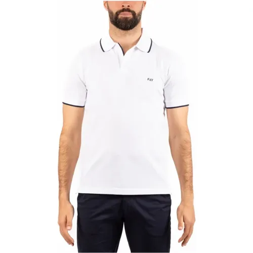 Men's Polo Shirt , male, Sizes: M, S, 2XL, XL - Fay - Modalova