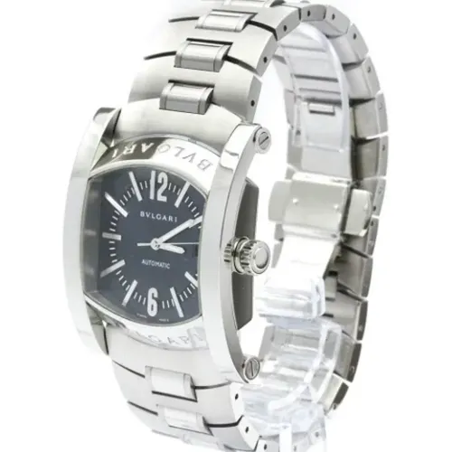 Pre-owned Stainless Steel watches , male, Sizes: ONE SIZE - Bvlgari Vintage - Modalova