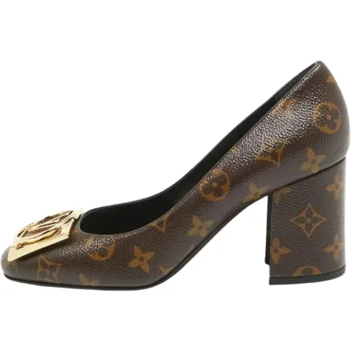Pre-owned Canvas heels , female, Sizes: 5 1/2 UK - Louis Vuitton Vintage - Modalova