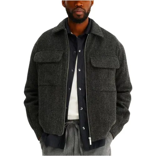 Wool Unisex Jacket , male, Sizes: L, XL - Noyoco - Modalova