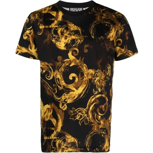 Fashionable T-shirts and Polos , male, Sizes: 3XL, L, M, 2XL, XL - Versace Jeans Couture - Modalova