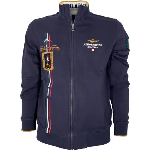 Mens Frecce Tricolori Sweatshirt , male, Sizes: 3XL, L - aeronautica militare - Modalova