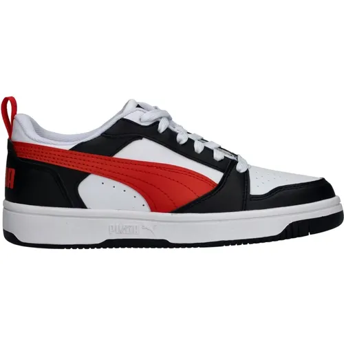 Roter Gepolsterter Sneaker mit Herausnehmbarer Einlegesohle , Herren, Größe: 45 EU - Puma - Modalova
