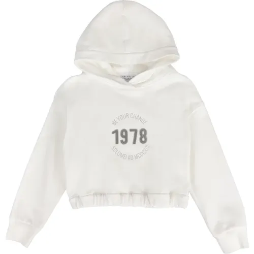 Kinder Hoodie Sweatshirt - BRUNELLO CUCINELLI - Modalova