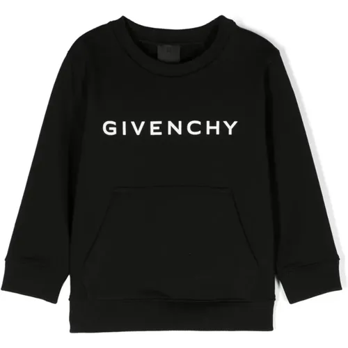 Schwarzer Baumwollpullover mit Logo-Print - Givenchy - Modalova