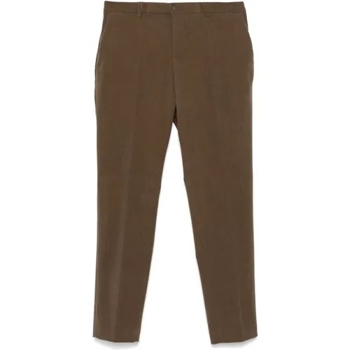 Slim Fit Corduroy Pants with Pockets , male, Sizes: L, 4XL, 2XL, 3XL, XL - Hugo Boss - Modalova